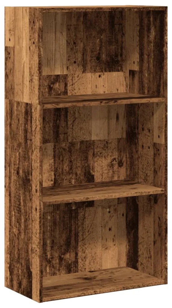 857906 vidaXL Библиотека, старо дърво, 60x30x114 см, инженерно дърво