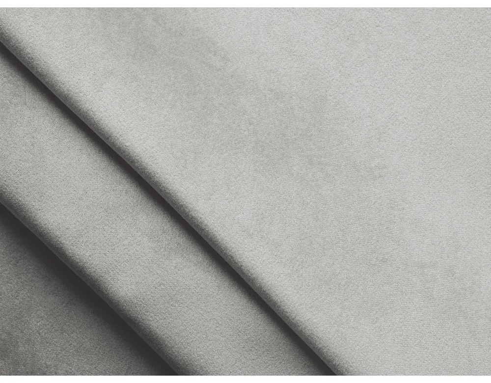 Светлосив кадифен сгъваем/с място за съхранение диван 238 cm Kalena – Makamii