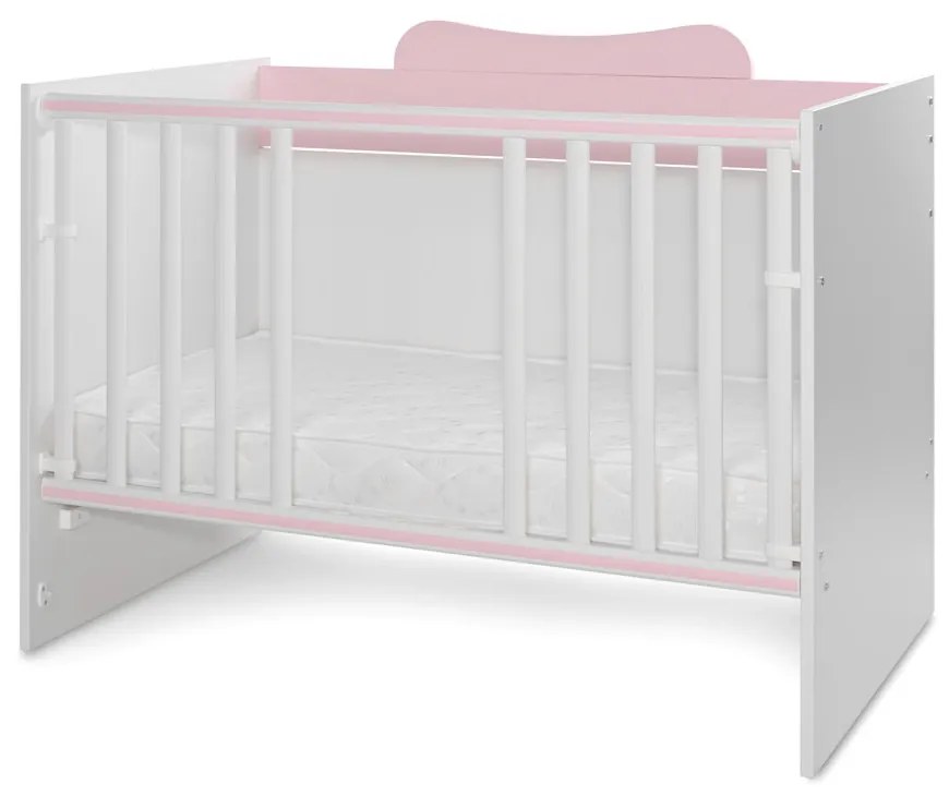 LORELLI Classic Трансформиращо се легло 82/190 см. MULTI БЯЛО/ORCHID PINK