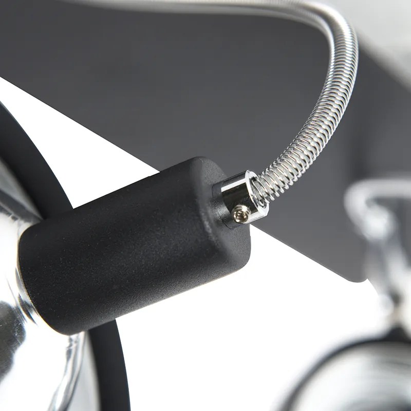 Дизайнерски прожектор черен 2-светлина регулируем - Nox