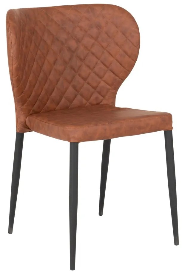 Кафяви трапезни столове в цвят коняк в комплект от 4 броя Pisa - House Nordic