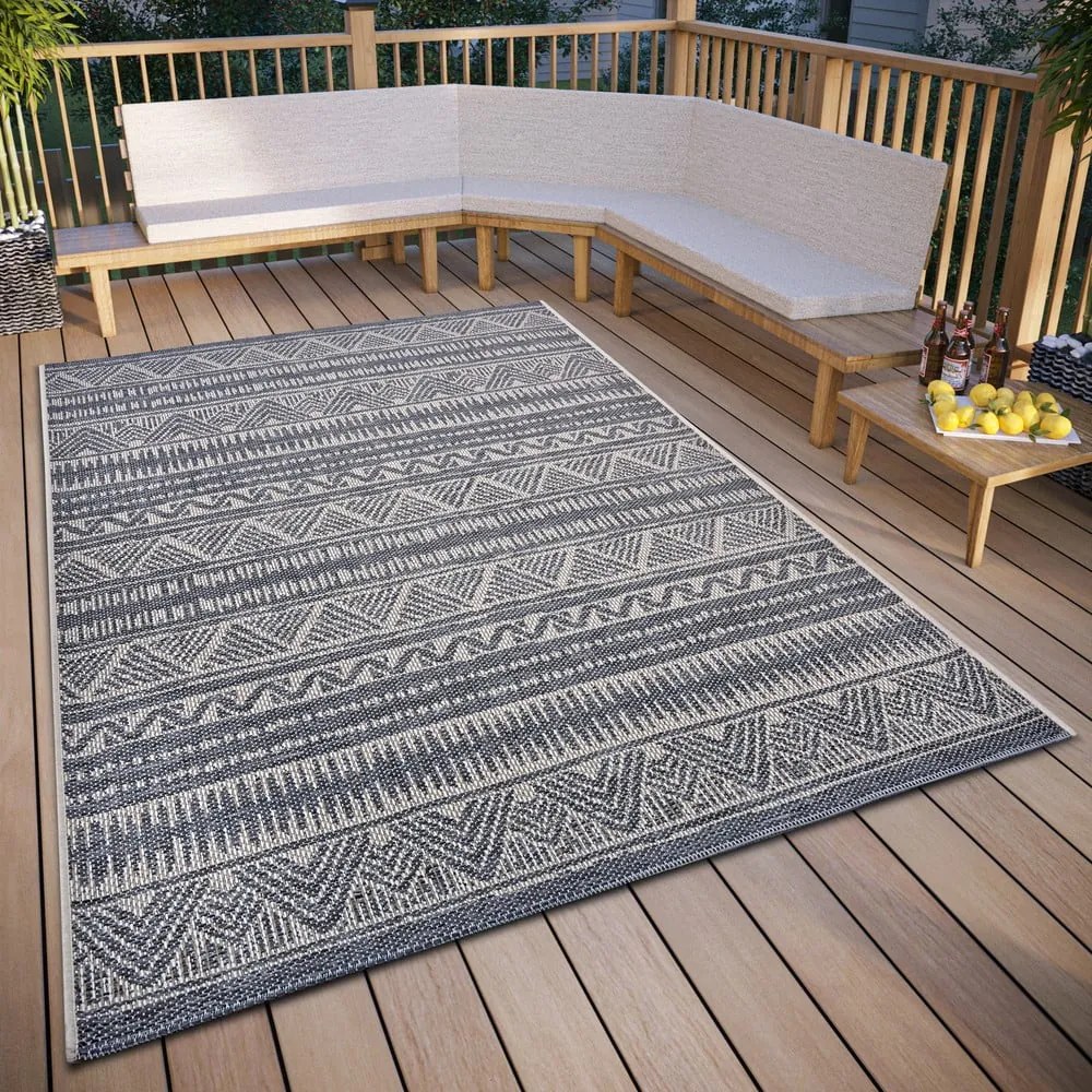 Сив външен килим 190x290 cm Clyde Loto – Hanse Home