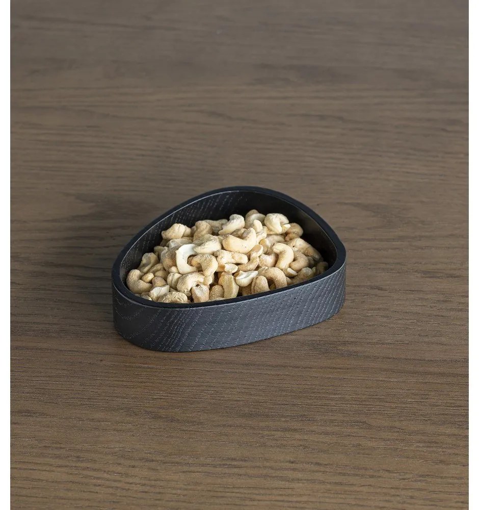 Черна декоративна дървена кутия за съхранение 14x12,5x3 cm Curve S – LIND DNA