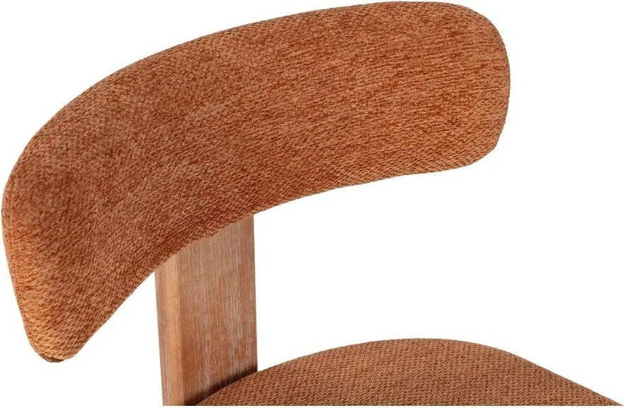 Тапицирани трапезни столове в комплект 2 бр. в тухлен цвят Nadia – MOME