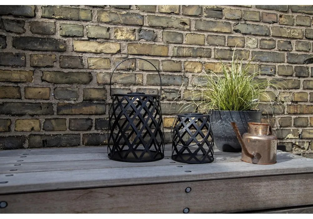 Черен LED фенер, височина 28 cm Calabria - Star Trading