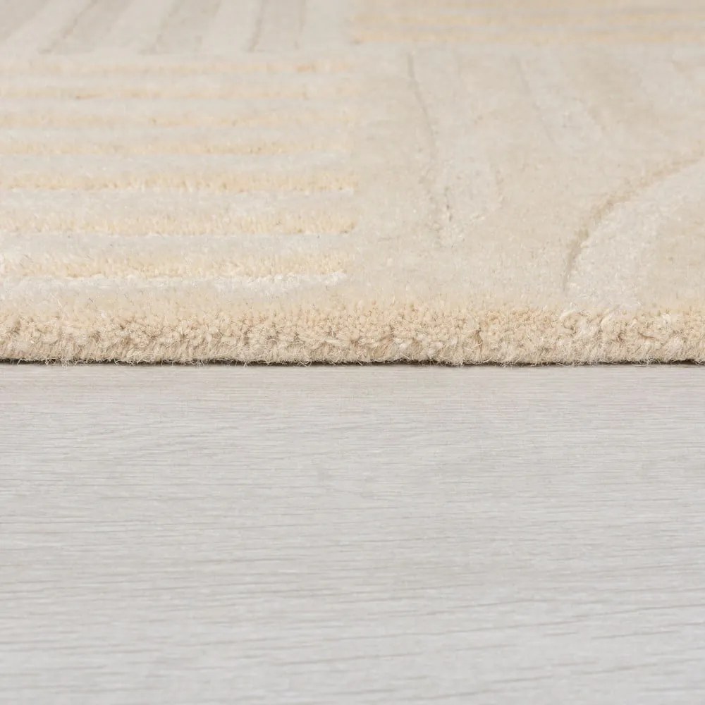 Бежов вълнен килим , 160 x 230 cm Zen Garden - Flair Rugs