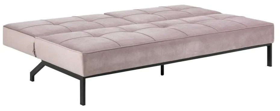 Розов разтегателен диван Perugia - Actona