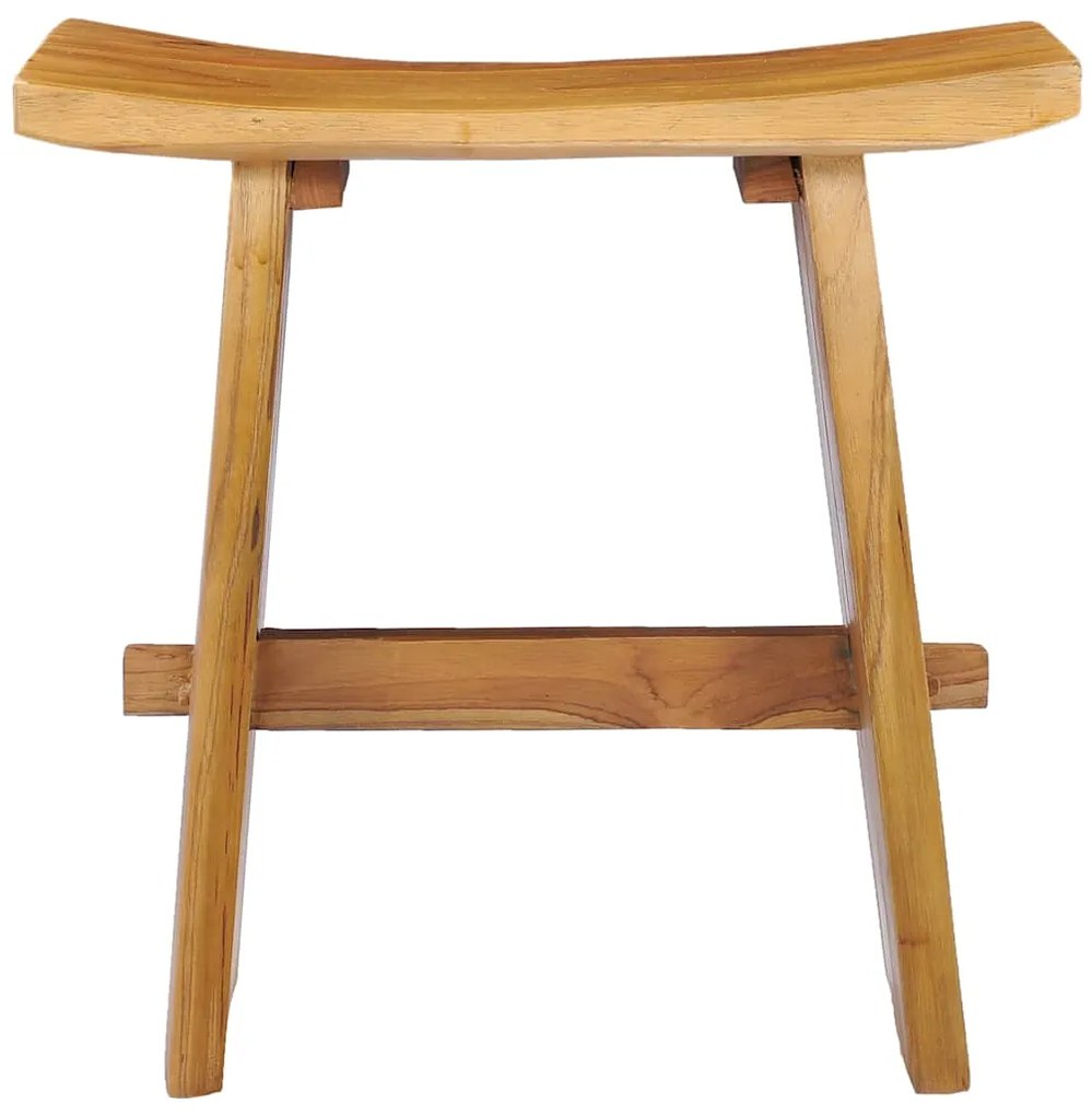 281655 vidaXL Табуретка, тиково дърво масив