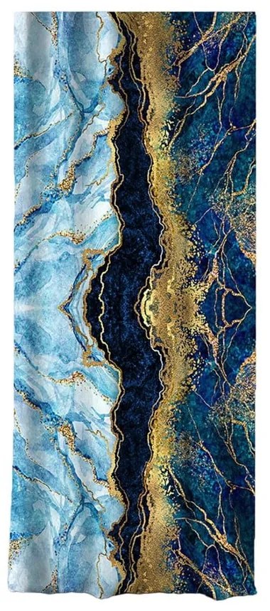 Завеса в синьо-златисто 140x260 cm - Mila Home