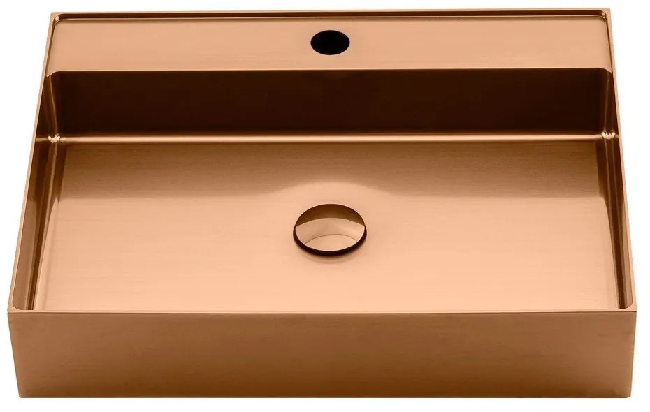 Мивка от неръждаема стомана в меден цвят 55x42 cm Aurum – Sapho