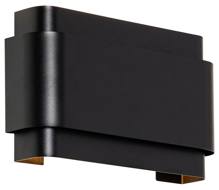 Индустриален стенен аплик черен 2-светлина - Coen