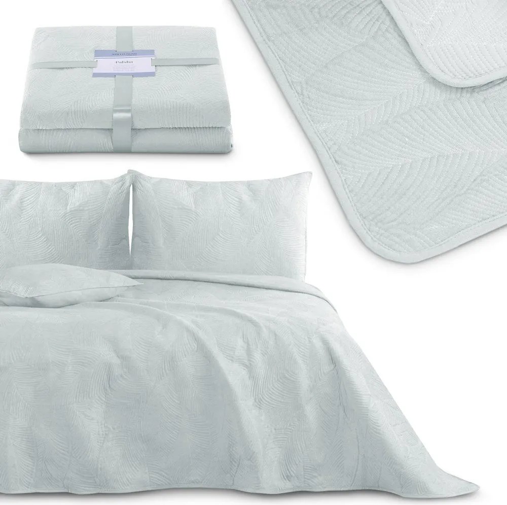 Светлосиво покривало за легло 200x220 cm Palsha – Restilo