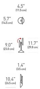 Козметично огледало със светлина/увеличително (10x) ø 12 cm Travel – simplehuman