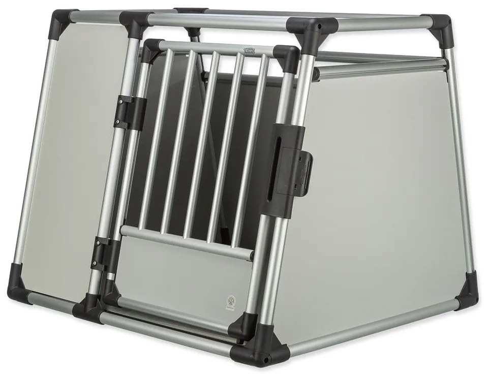 Транспортна клетка за животни в сребрист цвят 75x94 cm Trixie L–XL – Plaček Pet Products