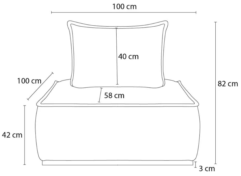 Бяло шенилово кресло Elisa – Bobochic Paris