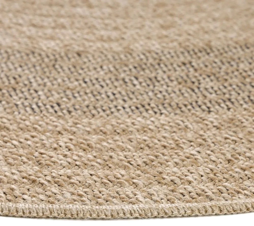 Черно-бежов кръгъл външен килим ø 80 cm Comilla – Ayyildiz Carpets