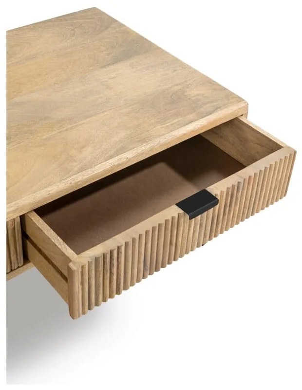 Масичка за кафе от масивно манго в естествен цвят 60x120 cm Mundra – MOME