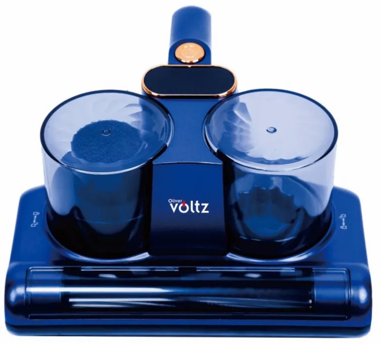 Разопакован: Прахосмукачка против акари Oliver Voltz OV51003B, Безжична, 120W, 14.8V 2500mAh, UVC LED, Ултразвук, Син