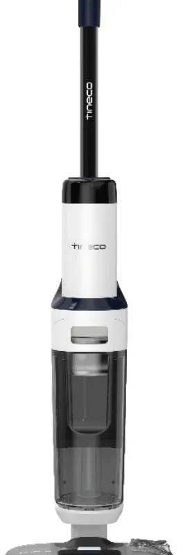 Вертикална безкабелна прахосмукачка Tineco Floor One S5 Stretch Extreme, 220W, 18000 Pa, Сухо/Мокро, 0.72 л мръсна/0.8 л чиста, Автономия 40 мин, iLoop сензор, Черен/бял