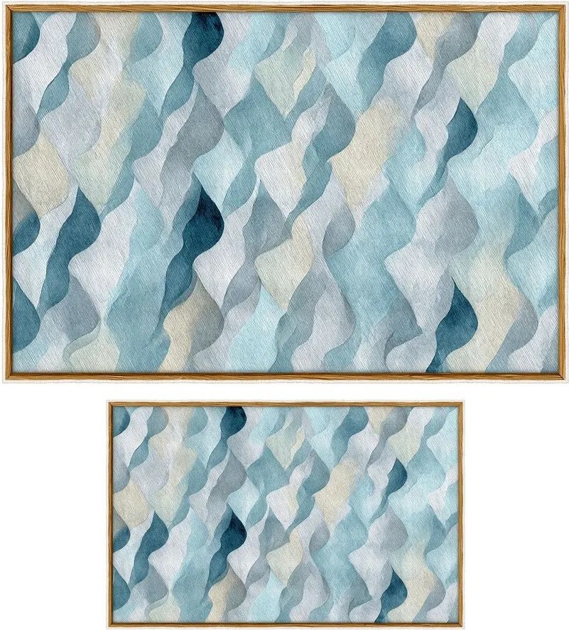 Сини килими за баня в комплект 2 бр. 60x100 cm – Foutastic