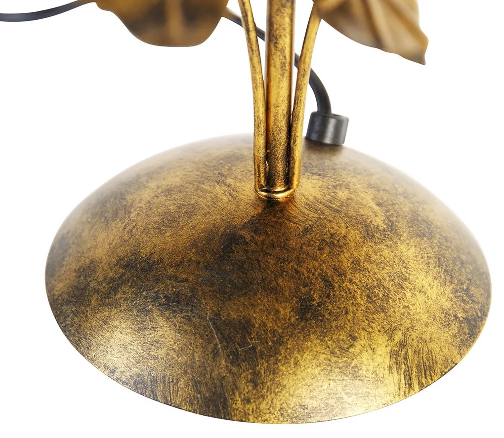 Винтидж настолна лампа антично злато 40 см без абажур - Linden