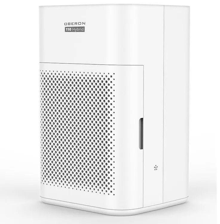Пречиствател за въздух и овлажнител 2в1 Oberon 110 HYBRID, 21W, За до 15 м2, 110 м³/ч, Wi-Fi, 3 скорости, Карбонов филтър, Нощен режим, Таймер, Бял