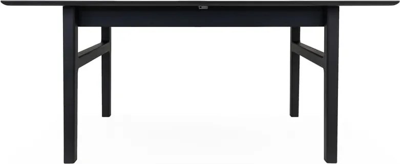 Сгъваема трапезна маса с допълнителна плоча от дъб 90x180 cm Curved – Woodman