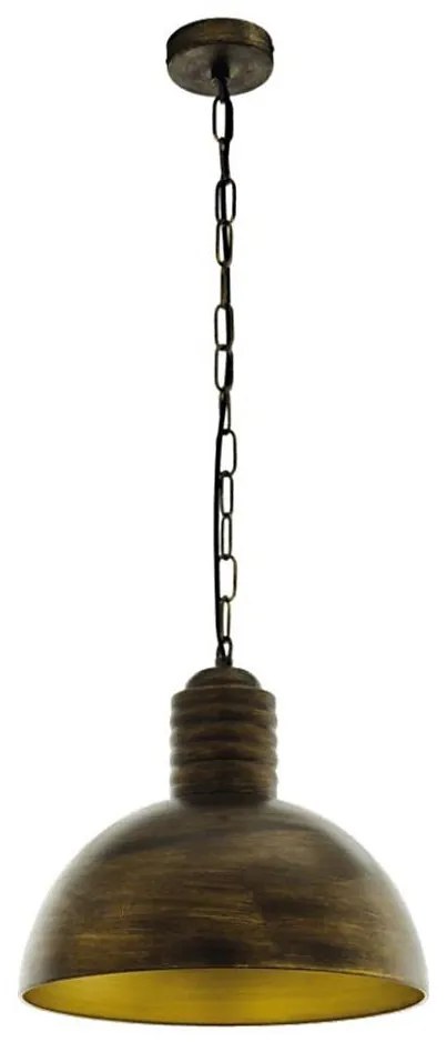 Eglo 79442 - Полилей на верига GOLDING 1xE27/60W/230V патина