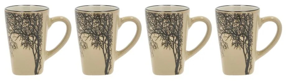 Кремави глинени чаши за еспресо в комплект от 4 бр. 100 ml Hela – Villa Collection