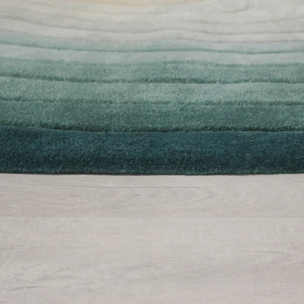 Син вълнен килим 160x230 cm Puddle Ombre Wool – Flair Rugs