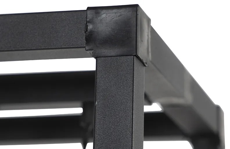 Индустриална подова лампа черна 3-светлина - Big Cage