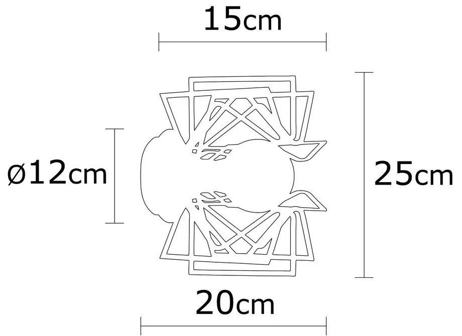 Черна стенна лампа Nemrut – Opviq lights