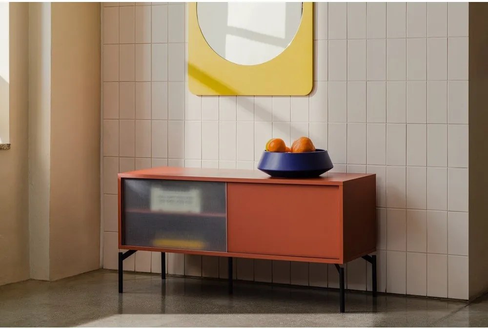 Теракотена маса за телевизор 116x55x42 cm Met Mini – noo.ma