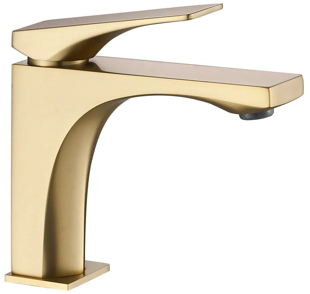 Смесител за мивка PREMIUM Rea Joe Brush Gold low