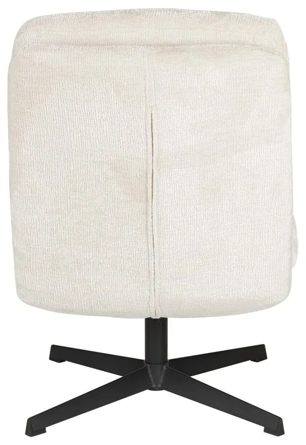 Кремаво въртящо се кресло Kai – White Label