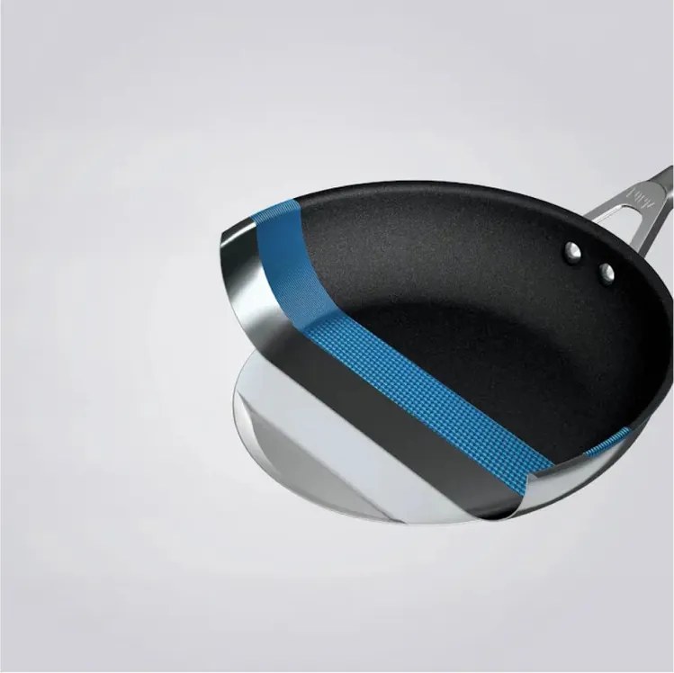 Комплект тенджери и тигани Ninja Zerostick Premium C35005DE, 9 части, Незалепваща технология, До 260C, Индукция, Черен