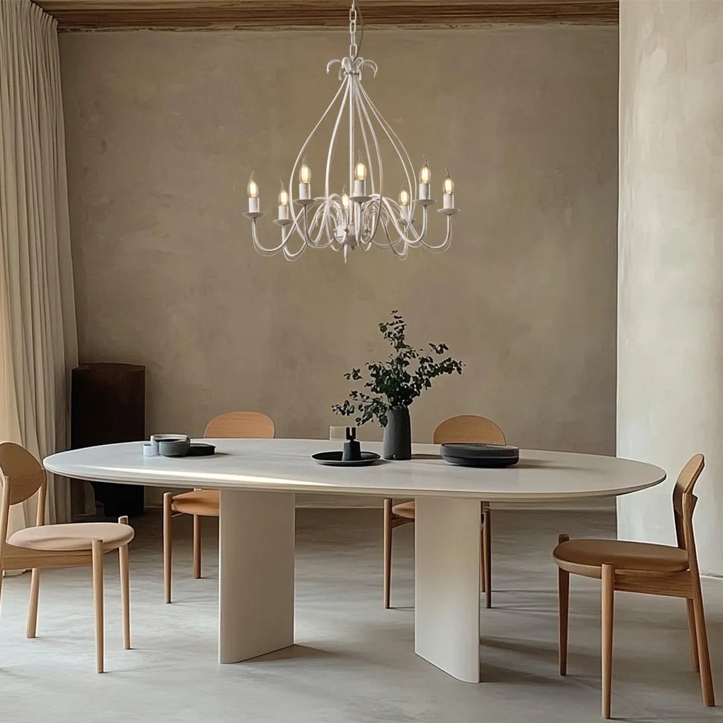 Класически полилей кремав 8 светлини - Giuseppe