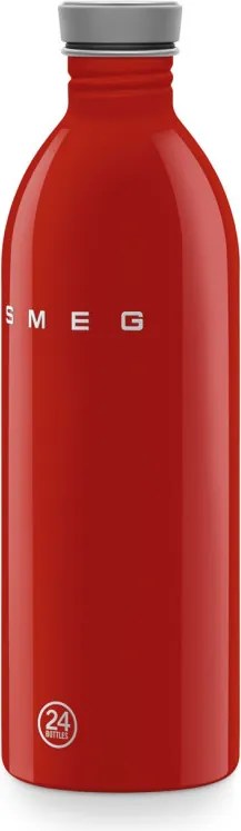 Бутилка Smeg Urban WBF02RD, 1 л, Херметично затваряне, Без ВРА, Неръждаема Стомана, Червена