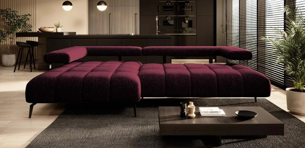Ъглов диван Magnito Mini-Вишна-ляв