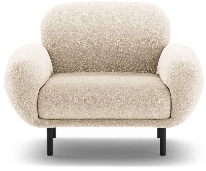 Бежово кресло от букле Poppy – Micadoni