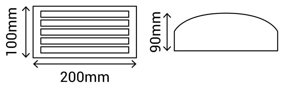 Стенно външно осветително тяло (височина 10 cm) - SULION