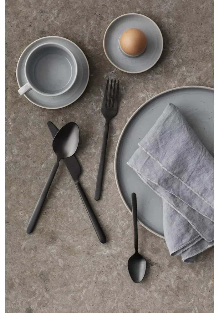 Черен прибори за хранене 16 бр. от неръждаема стомана Stella – Blomus