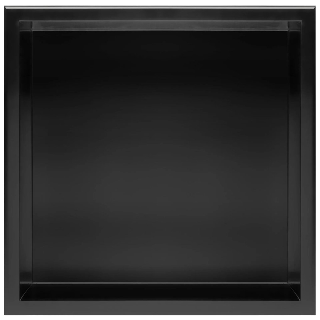 Вграден рафт за баня  30x30 matte black