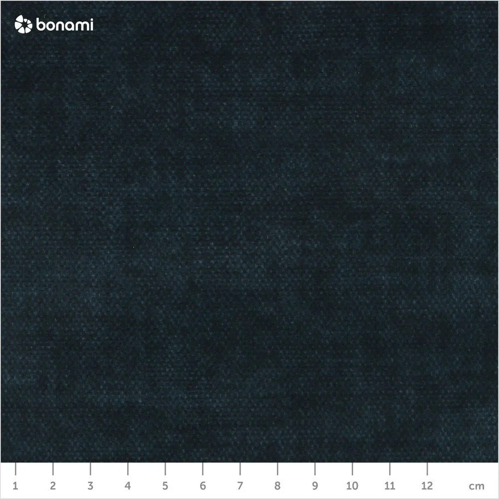 Тъмносиньо тапицирано двойно легло с място за съхранение с решетка 160x200 cm Jade - Bobochic Paris