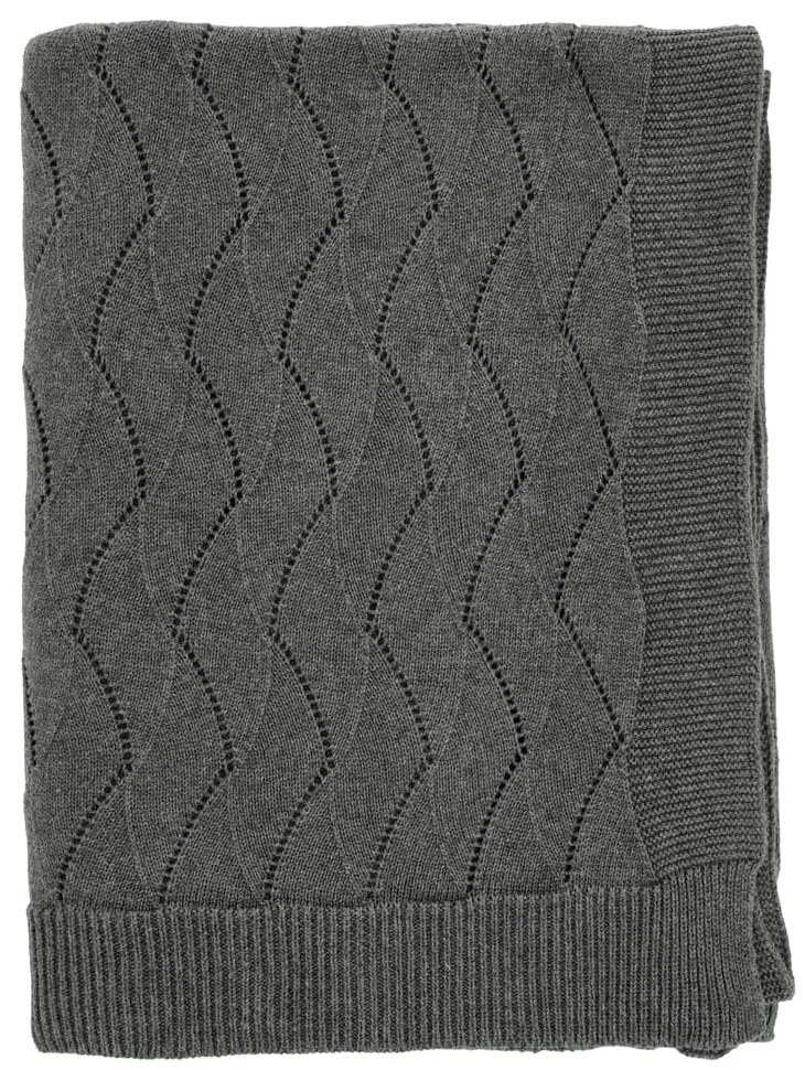 Сиво плетено одеяло 130x170 cm Gentle – Södahl