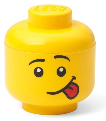 Жълта кутия за съхранение Silly, ø 10,6 cm - LEGO®