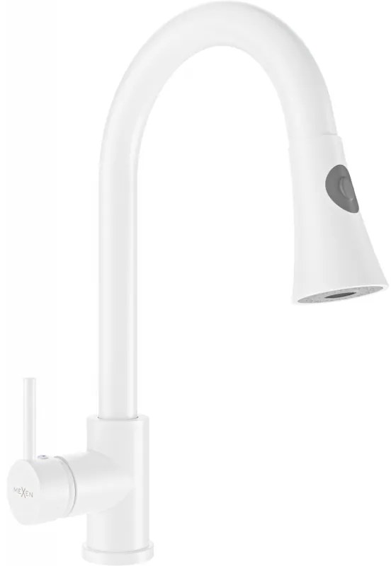 Mexen Elia кухненски смесител, бял - 670101-20