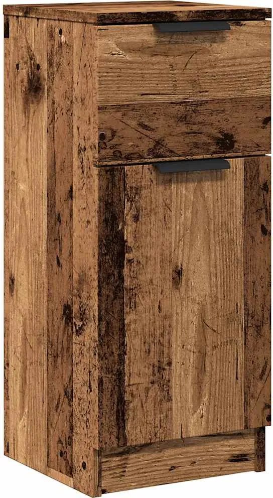 856951 vidaXL Сайдборд, старо дърво, 30x30x70 см, инженерно дърво