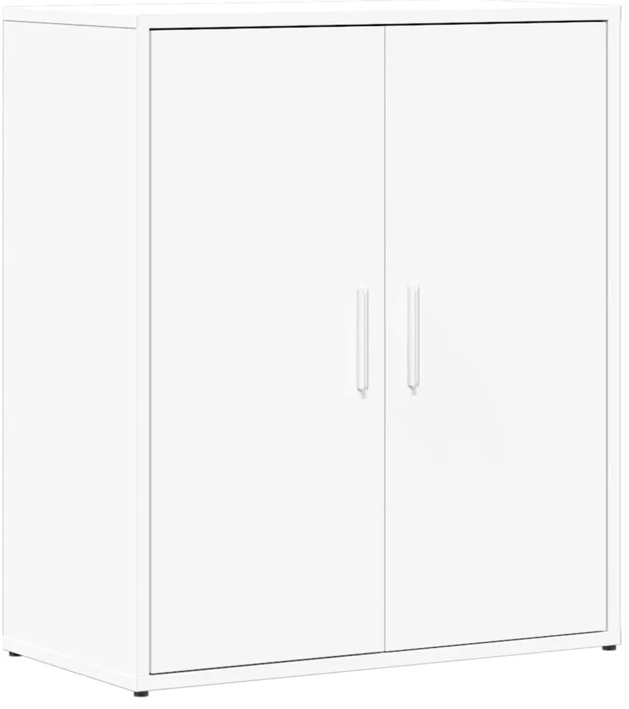 840457 vidaXL Сайдборд, бял, 60x31x70 см, инженерно дърво