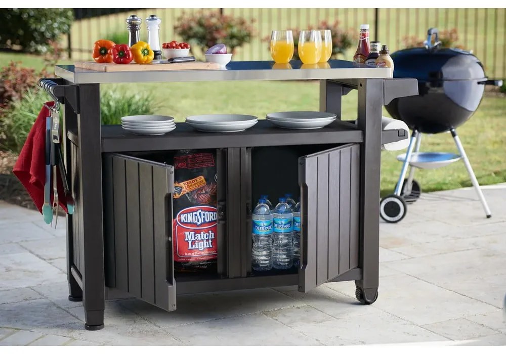 Сгъваема грил маса 134x52 cm Unity – Keter